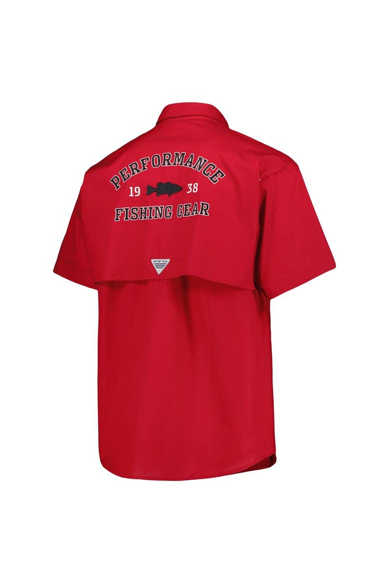 Men's Columbia Crimson Oklahoma Sooners Bonehead Button-Up Shirt, Alternate, color, Crimson