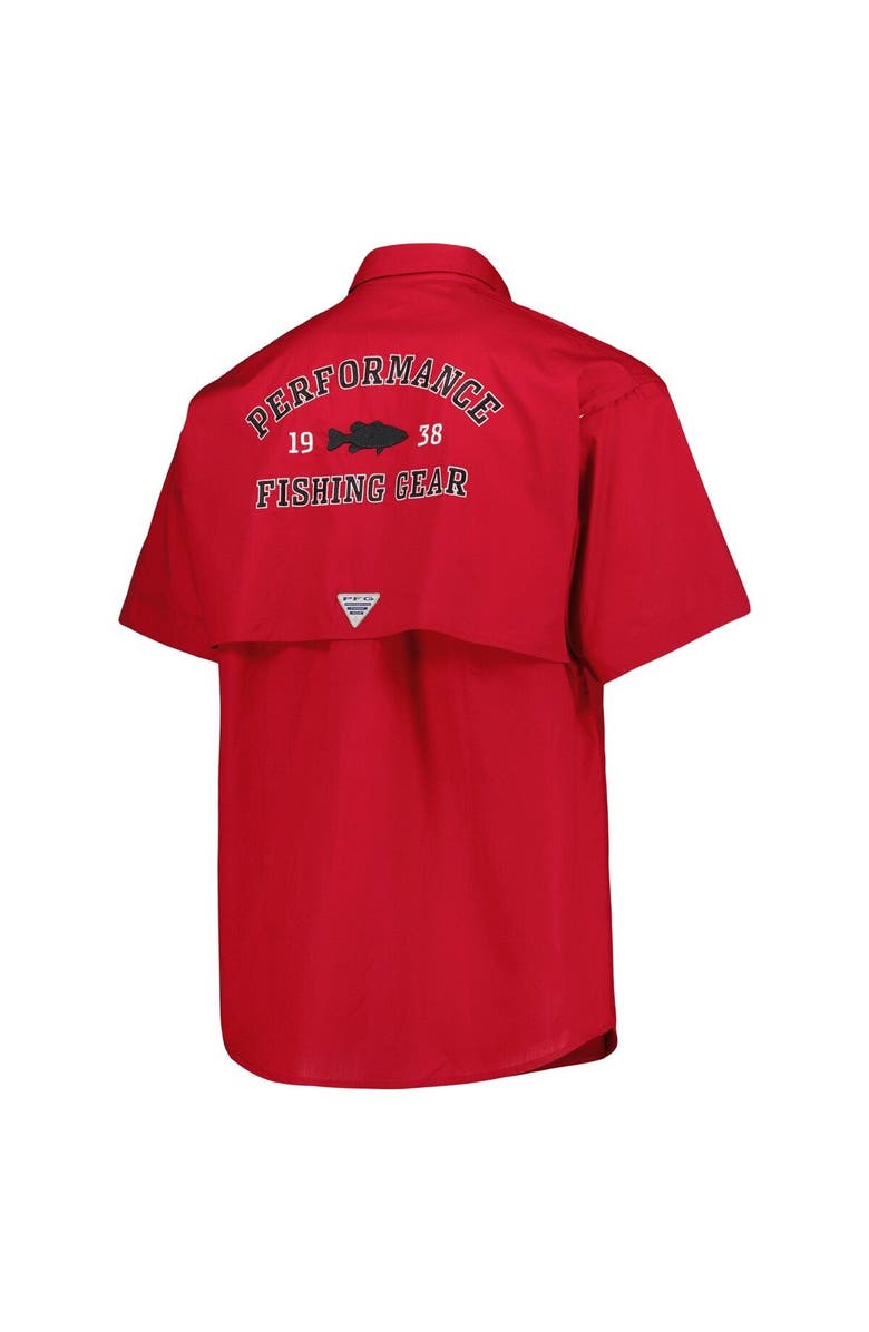 Columbia Men's Columbia Crimson Oklahoma Sooners Bonehead Button-Up Shirt, Alternate, color, Crimson