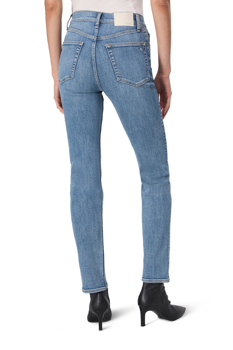 Flexi Wren High Waist Slim Straight Leg Jeans, Alternate, color, MACK