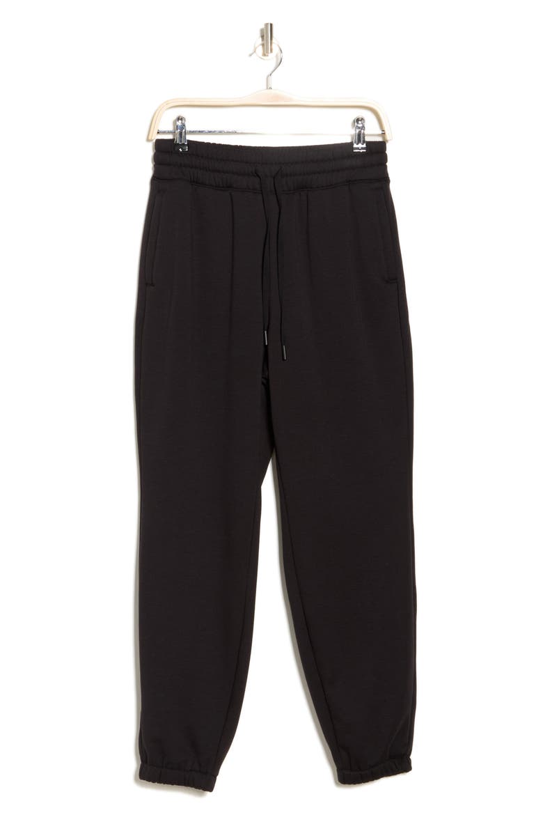 Boston Scuba Knit Fleece Joggers, Alternate, color, BLACK