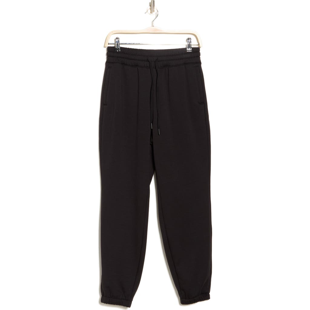 90 Degree By Reflex Scuba Fleece Boston Joggers In Black