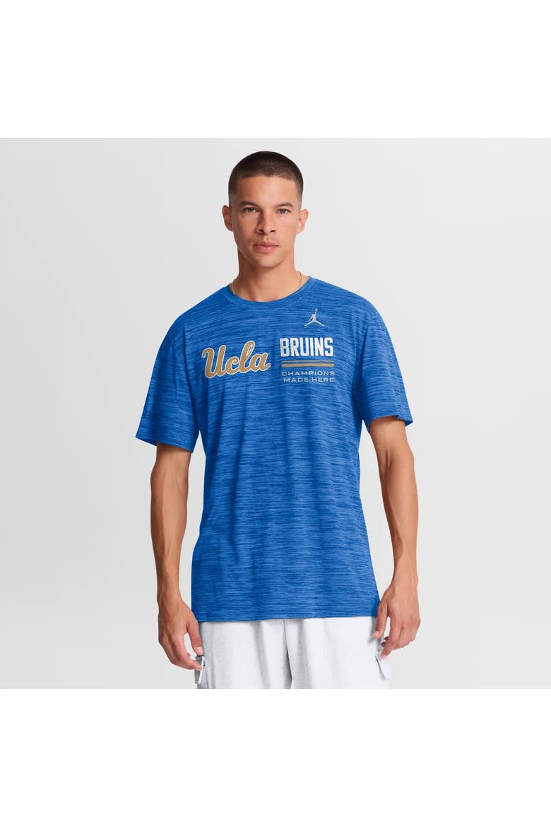 Men's Jordan Brand Blue UCLA Bruins Sideline Velocity Dri-FIT T-Shirt, Main, color, Blue