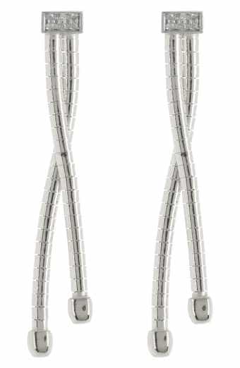 MESHMERISE Diamond Twist Drop Earrings - 0.08 ctw