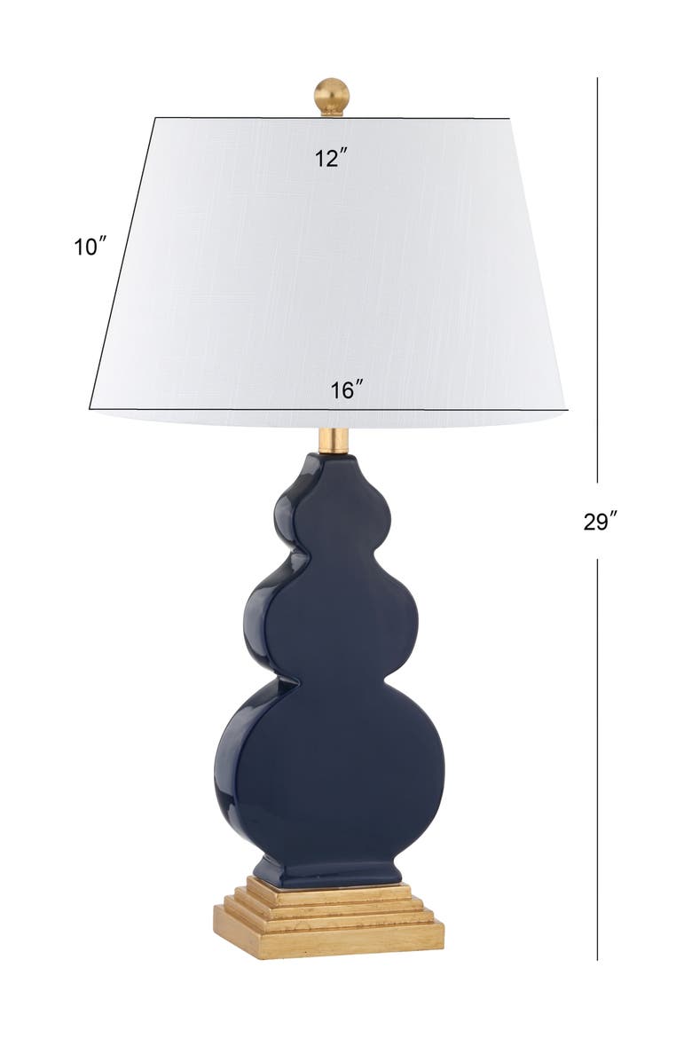 Carter 29" Ceramic/Resin LED Table Lamp, Alternate, color, Navy/Gold