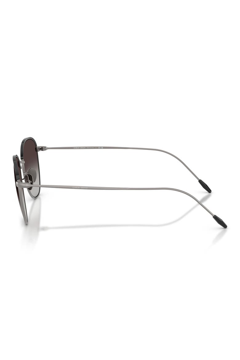 51mm Round Sunglasses, Alternate, color, MATTE GUNMETAL / GREY GRADIENT