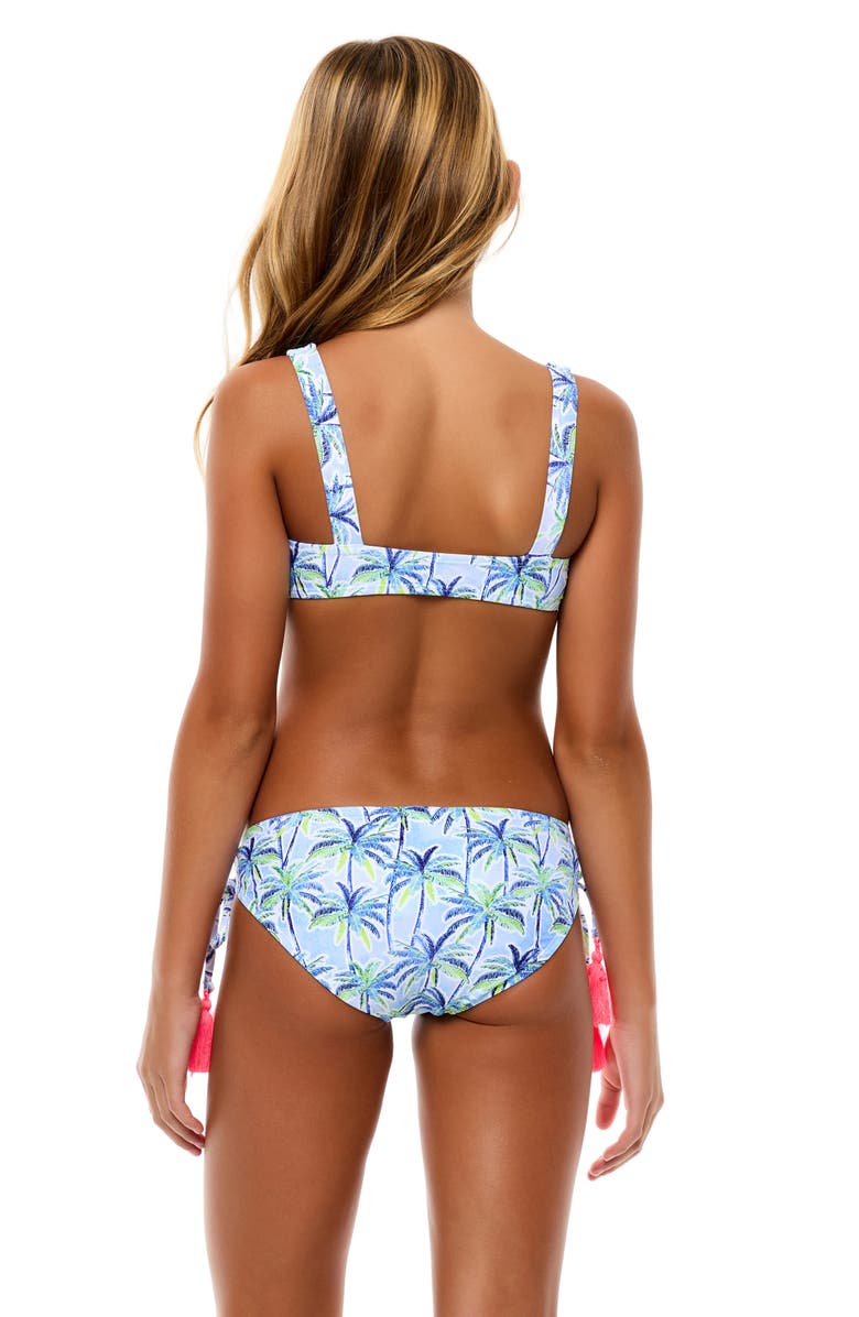 Beach Lingo Kids' Floral Tassel Two-Piece Swimsuit, Alternate, color, Blue