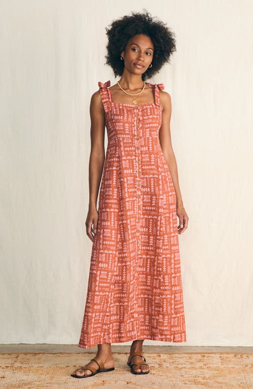 Faherty Anna Kahalekulu Kendall Linen Maxi Sundress