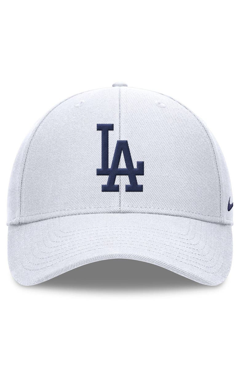 Nike Men's Nike White Los Angeles Dodgers Club Performance Adjustable Hat, Alternate, color, 