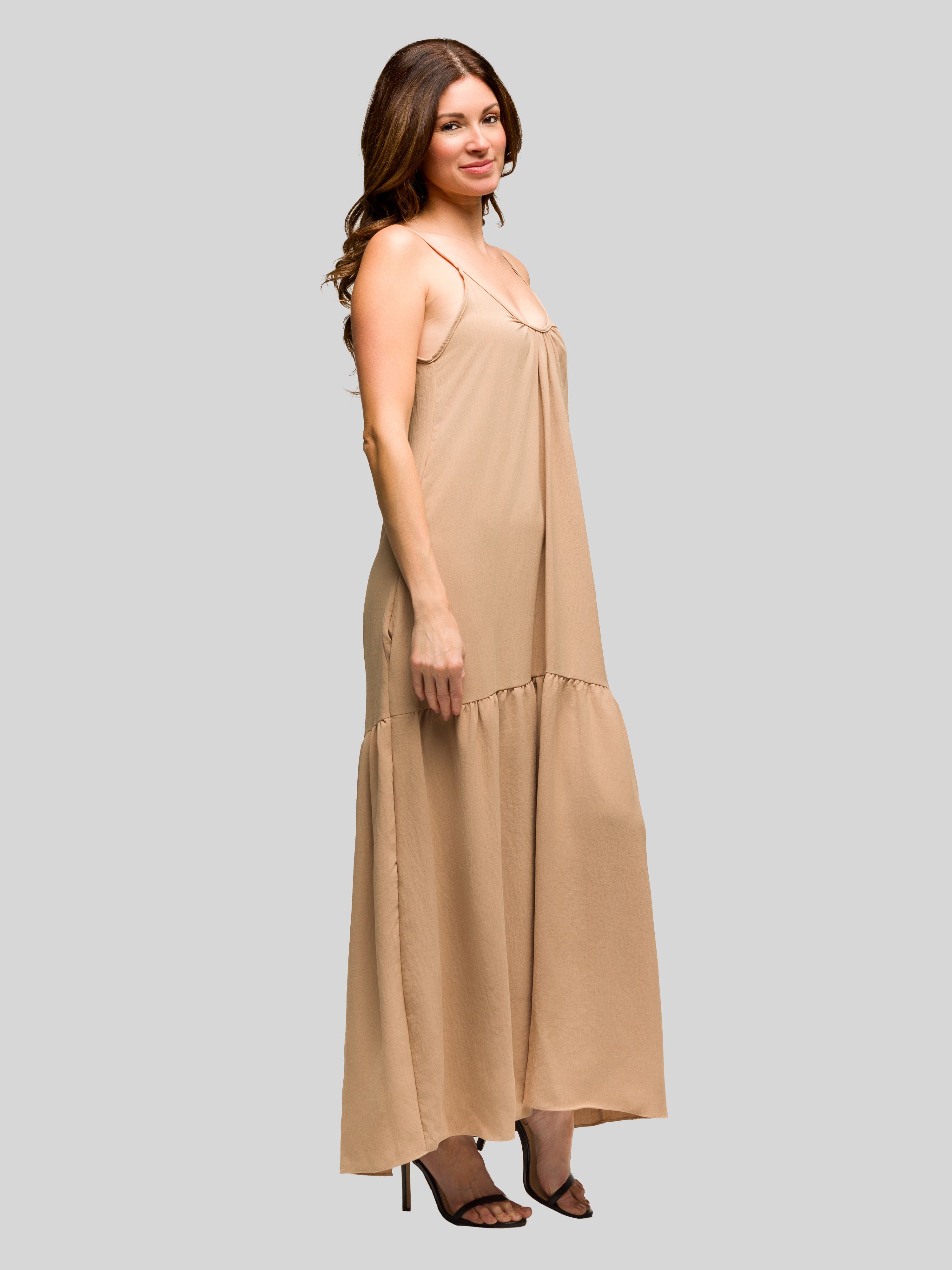 Lightweight Spaghetti Strap Pocket Maxi Dress - image 4