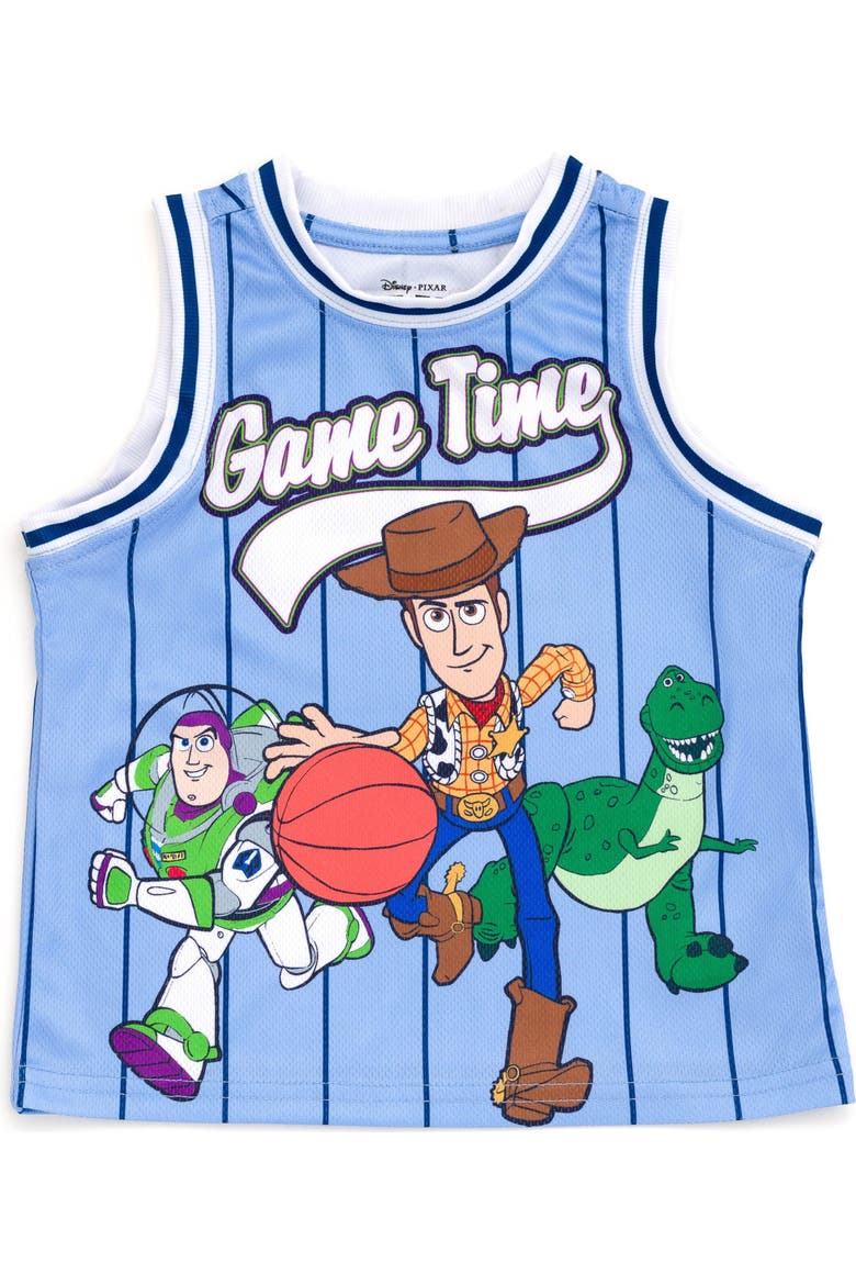 Toy Story 2-Piece Basketball Jersey and Shorts Set, Alternate, color, Toy Story Light Blue