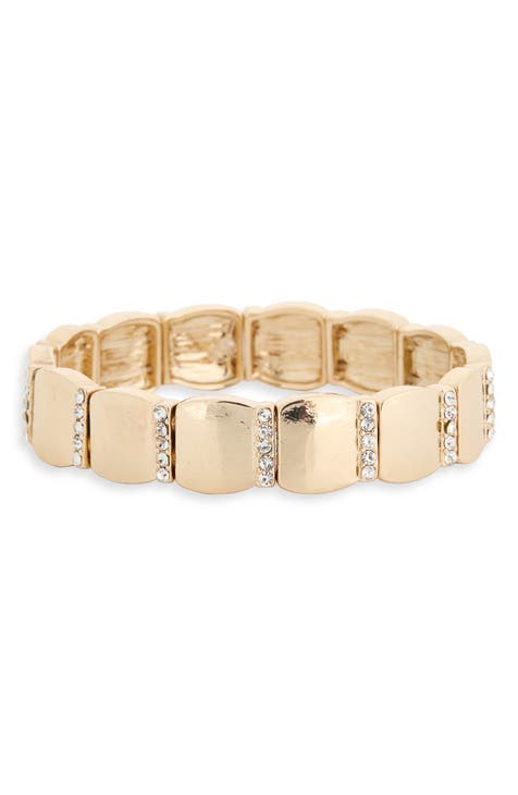 Pavé Crystal Stretch Bracelet