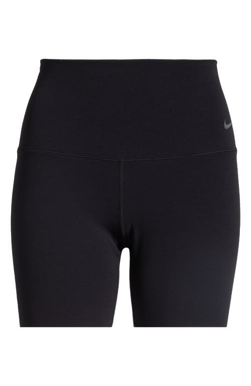 Nike Zenvy Gentle-support High-waisted 5-inch Biker Shorts In Black