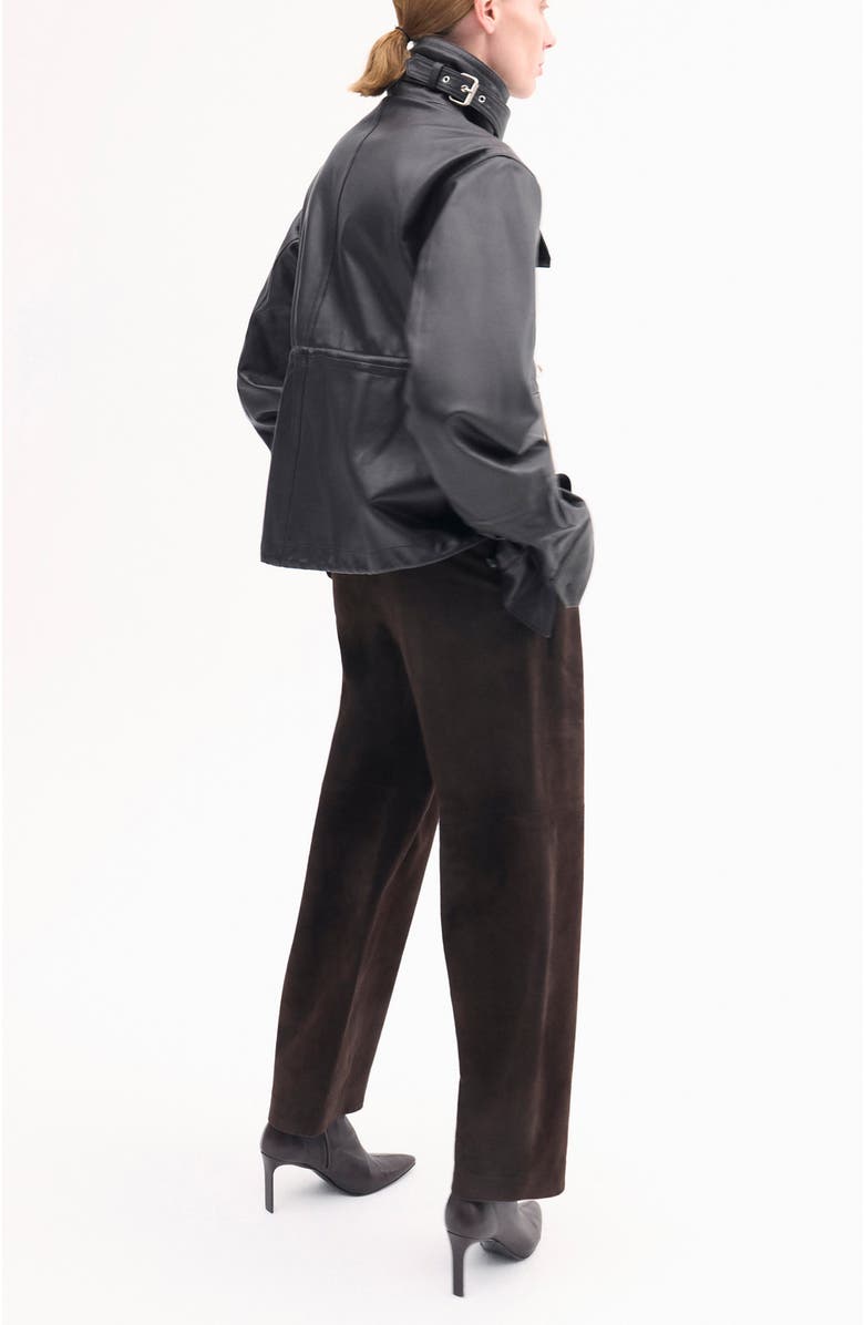 CO Military Jacket in Leather, Alternate, color, 