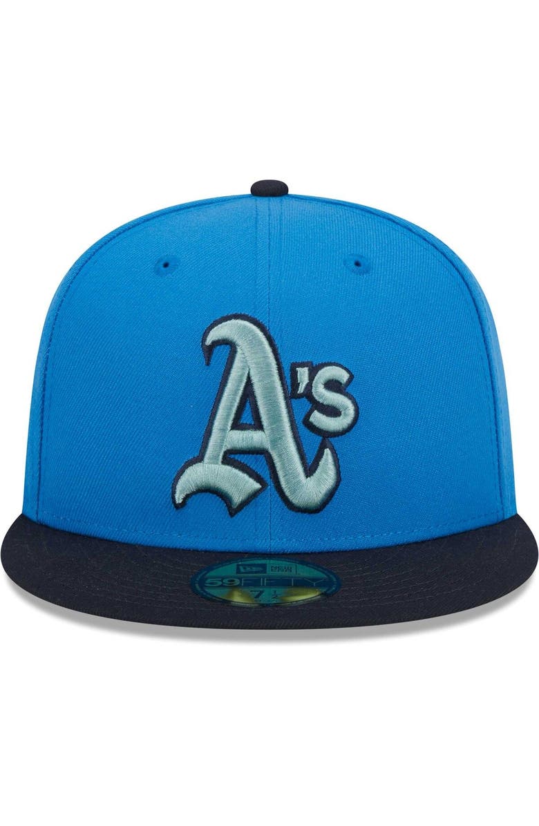 New Era Men's New Era Royal Oakland Athletics 59FIFTY Fitted Hat, Alternate, color, 