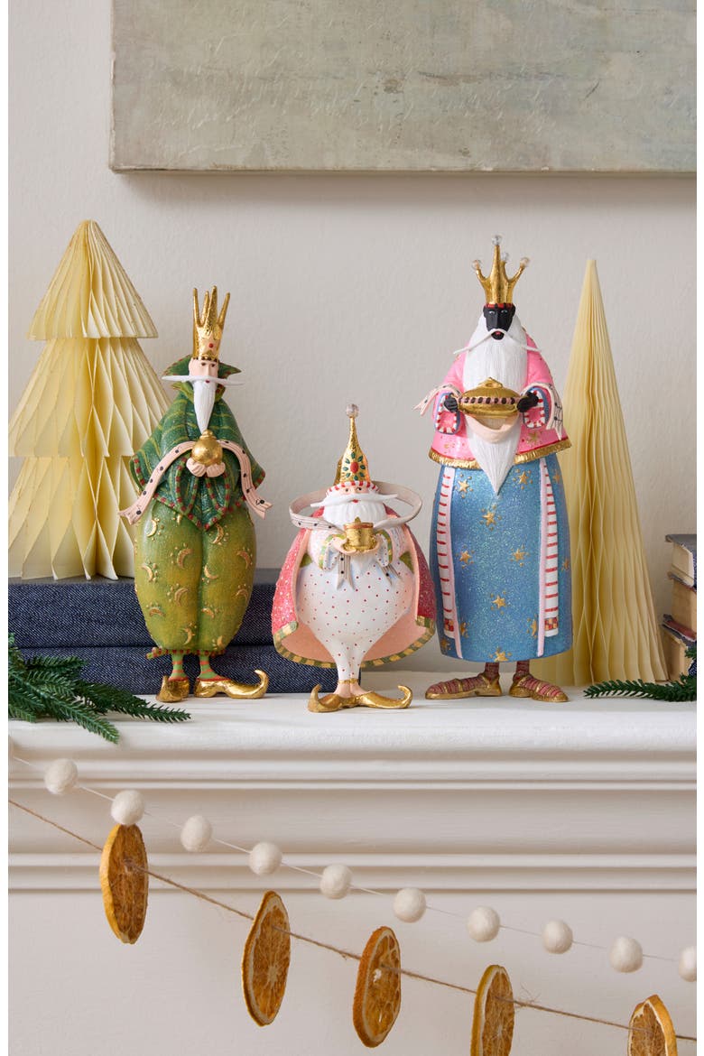 Patience Brewster Nativity Wisemen Decorations, Alternate, color, MULTI