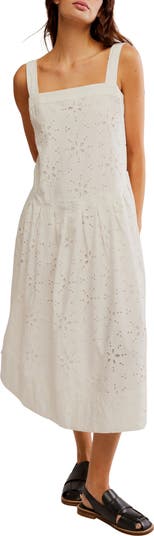 Primavera Cotton Eyelet Midi Sundress