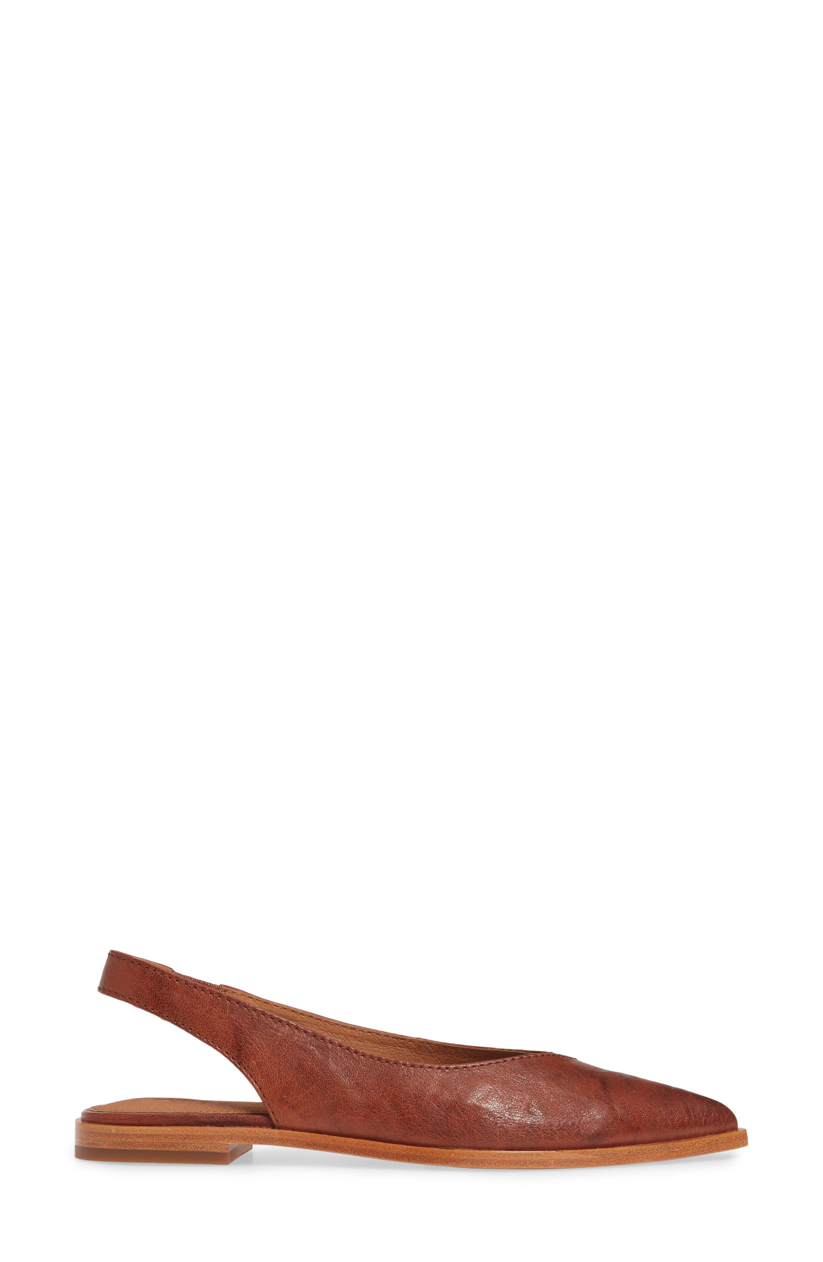 Kenzie Slingback Flat, Alternate, color, COGNAC