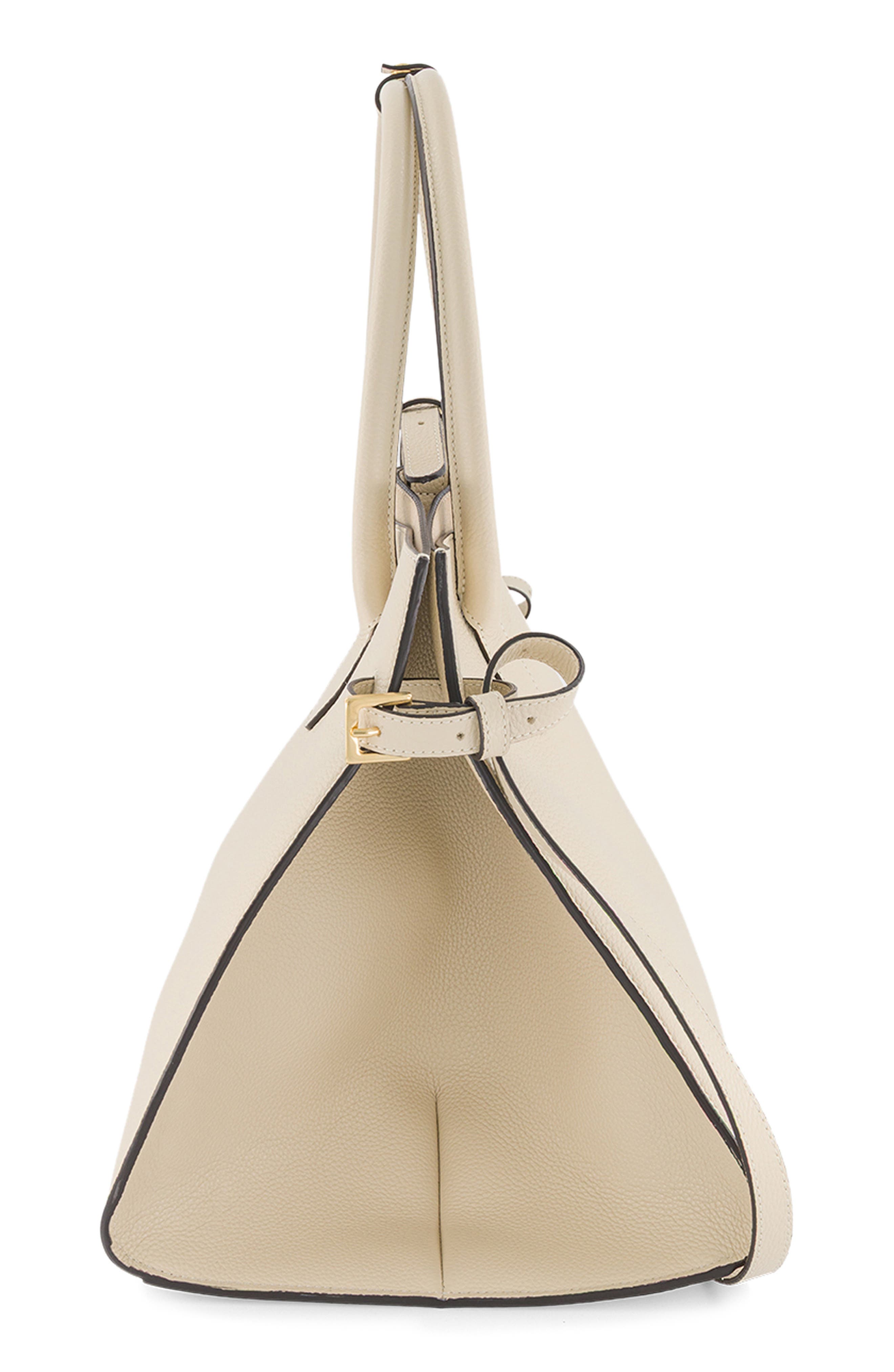 Ree Projects Large Bette Leather Tote, Alternate, color, Beige