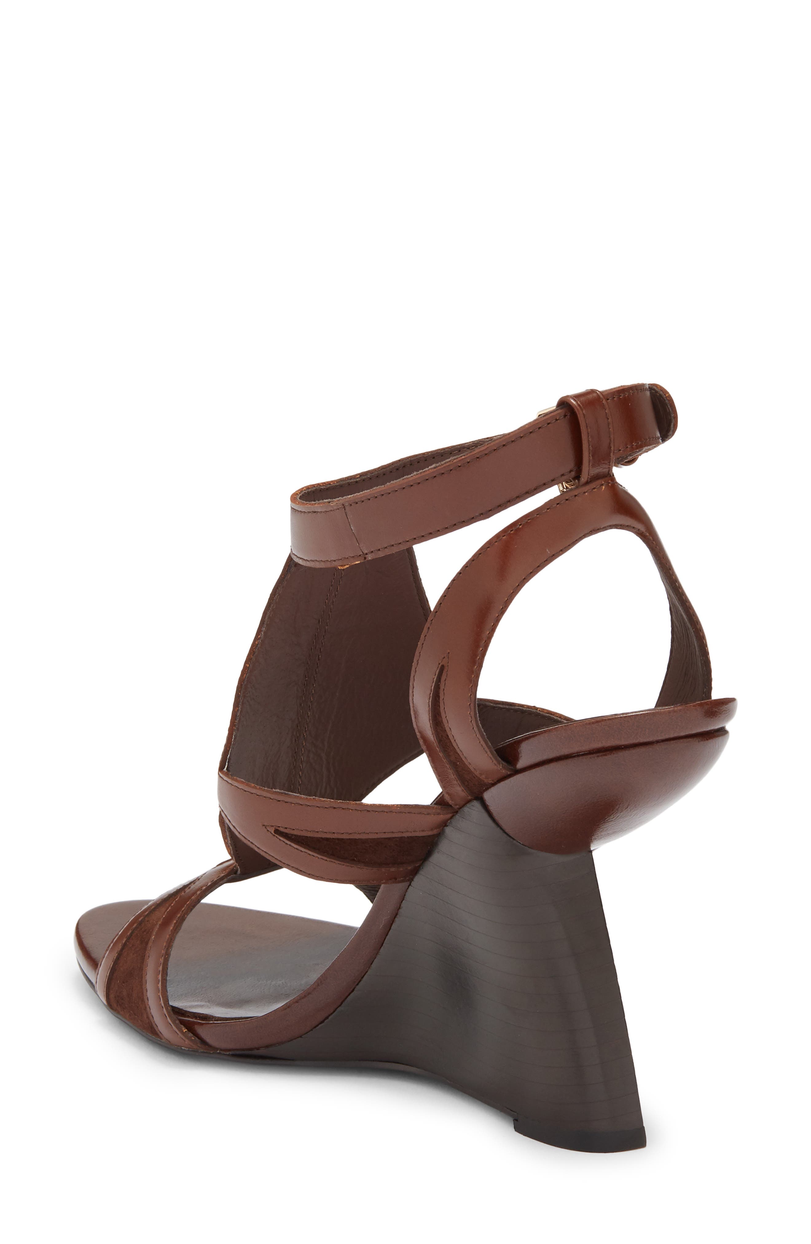 Jeffrey Campbell Tam-Tam Wedge Sandal, Alternate, color, Brown Combo
