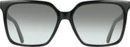 FERRAGAMO 57mm Rectangle Sunglasses