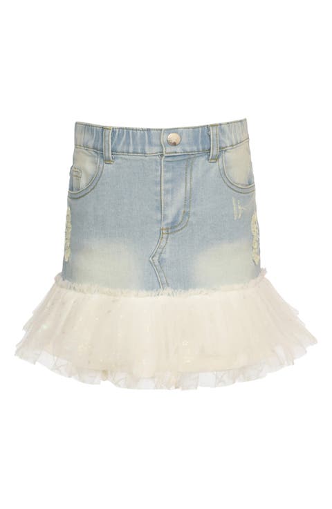 Kids' Tutu Hem Denim Skirt (Little Kid & Big Kid)