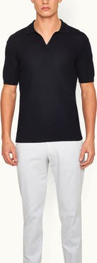 Orlebar Brown Horton Pique Tailored Fit Mercerised Cotton Polo Shirt