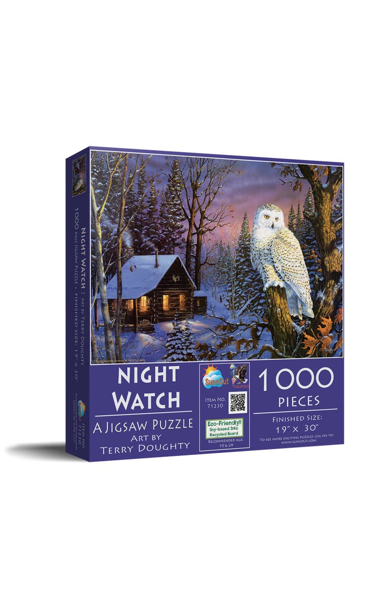 Sunsout Night Watch 1000 piece Jigsaw Puzzle for Adults, Main, color, Multicolor