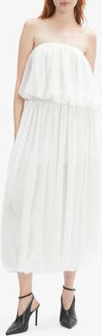 Bardot Lissett Soft Georgette Strapless Balloon Top