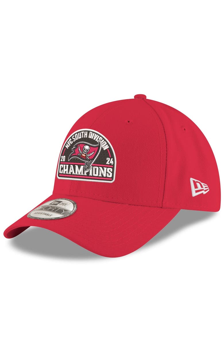 New Era Men's New Era  Red Tampa Bay Buccaneers 2024 NFC South Division Champions 9FORTY Adjustable Hat, Main, color, 