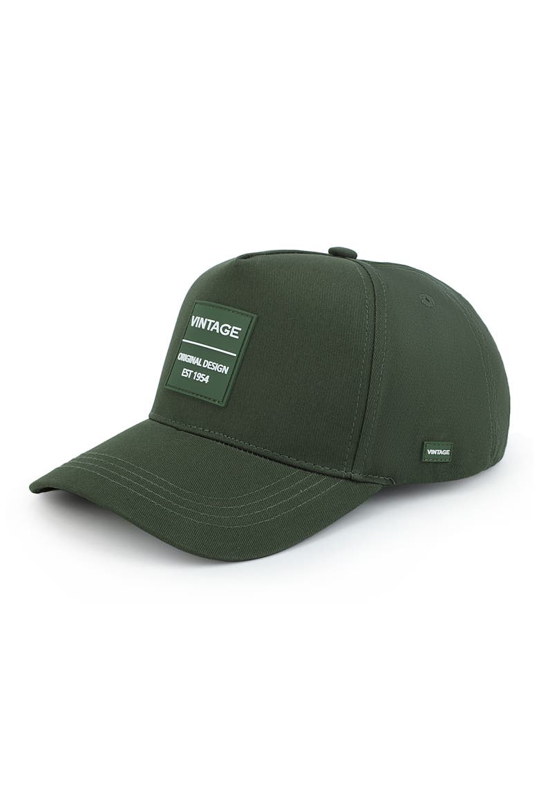 Silicone Patch Baseball Cap, Alternate, color, GREEN/ OFF WHITE