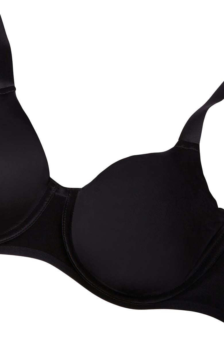 Wolford Sheer Touch Underwire T-Shirt Bra, Alternate, color, Black