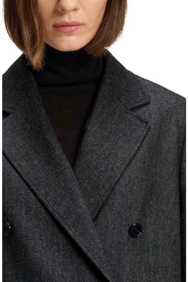 Jafleni Crop Stretch Flannel Jacket, Alternate, color, DK BU
