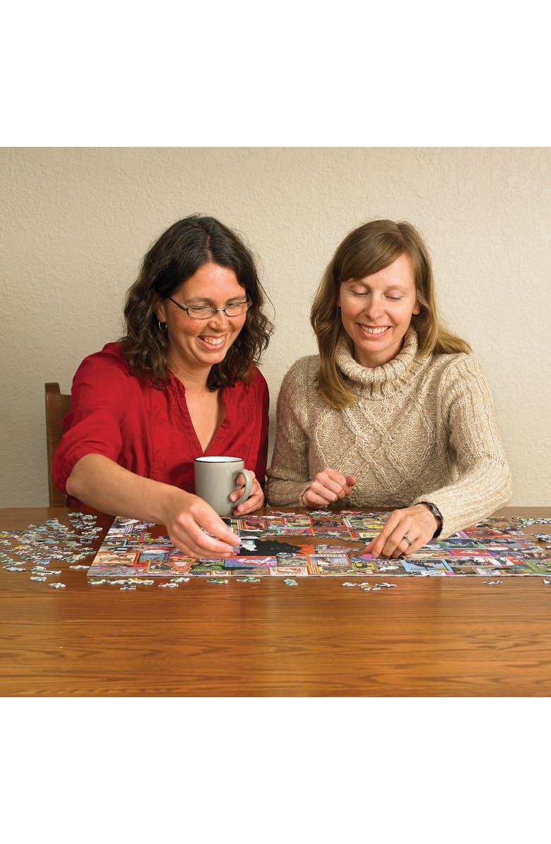 Cobble Hill 1000 Piece Puzzle Catsville Reference Poster Included, Alternate, color, Multicolored