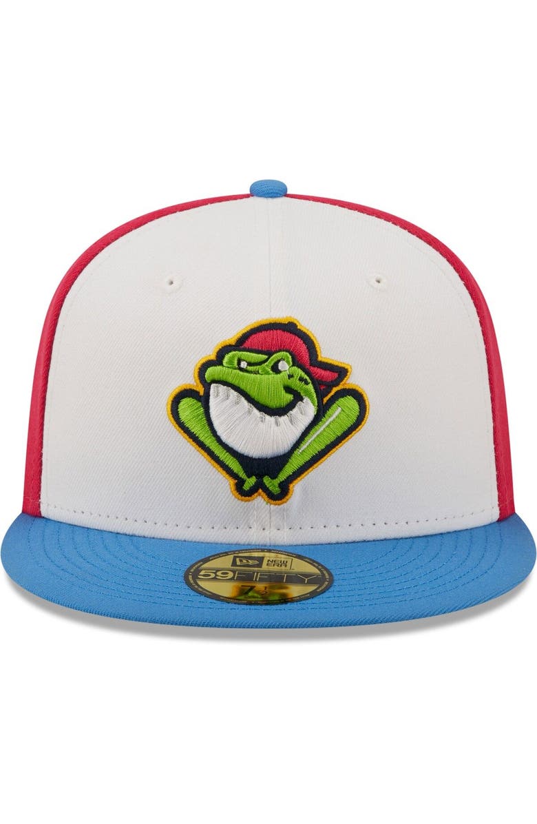 New Era Men's New Era White/Blue Ranas de Rio Copa De La Diversion 59FIFTY Fitted Hat, Alternate, color, White