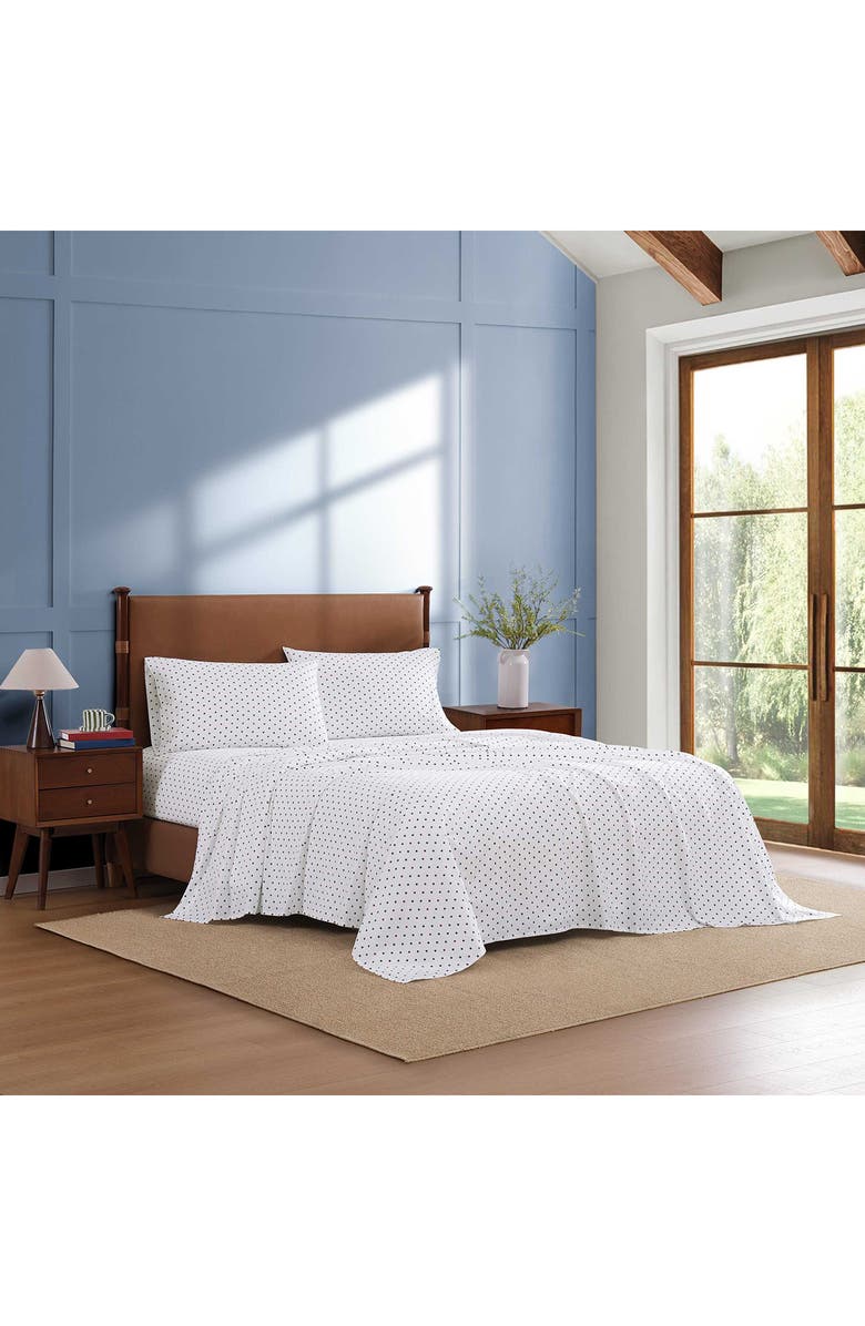 Tommy Hilfiger Daystar Sheet Set, Alternate, color, Navy Blue / Classic Red