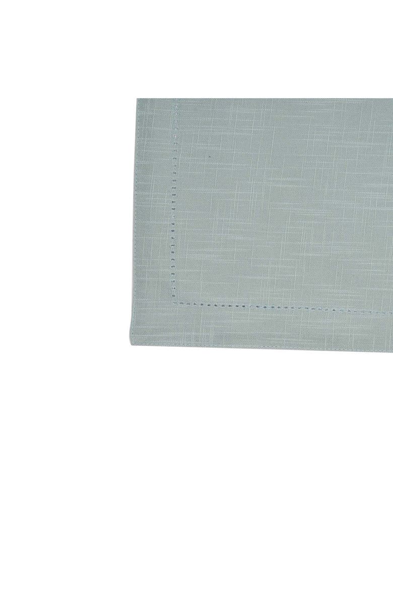 Sea Glass Hemstitch Set of 6 Placemats 14" x 20", Alternate, color, Blue