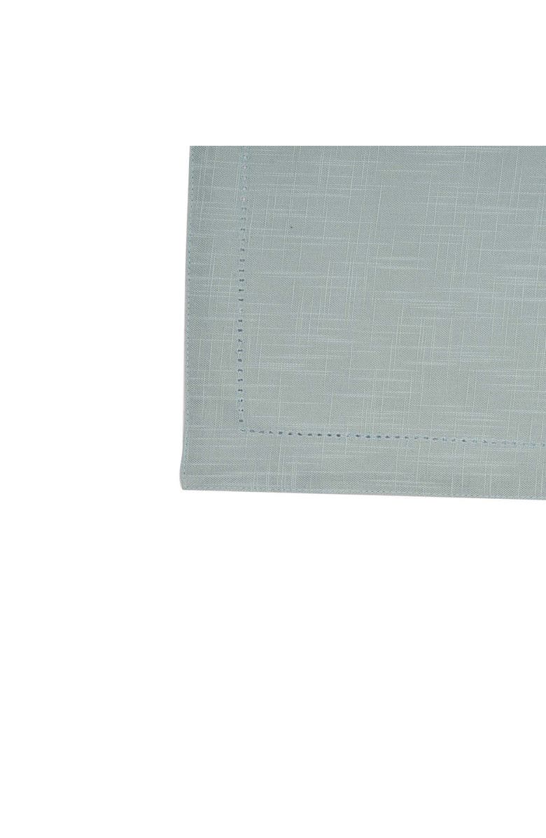 C&F Home Sea Glass Hemstitch Set of 6 Placemats 14" x 20", Alternate, color, Blue