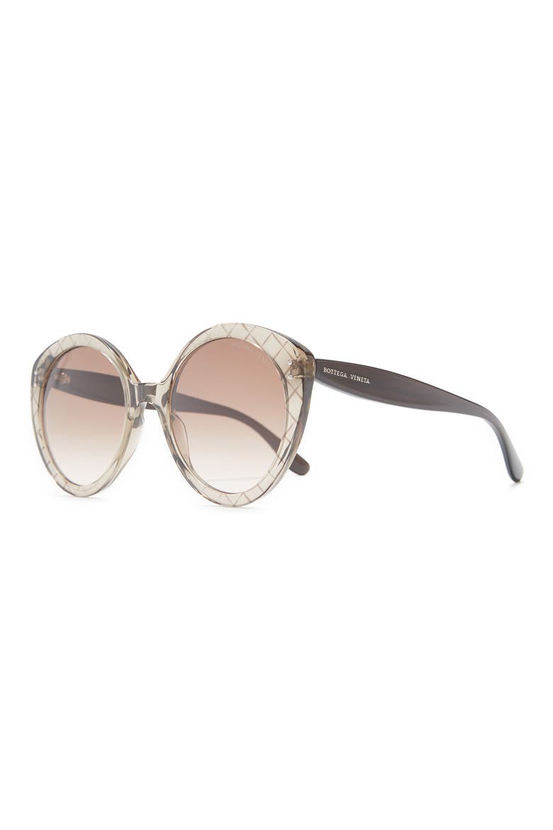 53mm Round Sunglasses, Alternate, color, BROWN BROWN BROWN