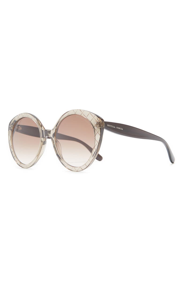 Bottega Veneta 53mm Round Sunglasses, Alternate, color,