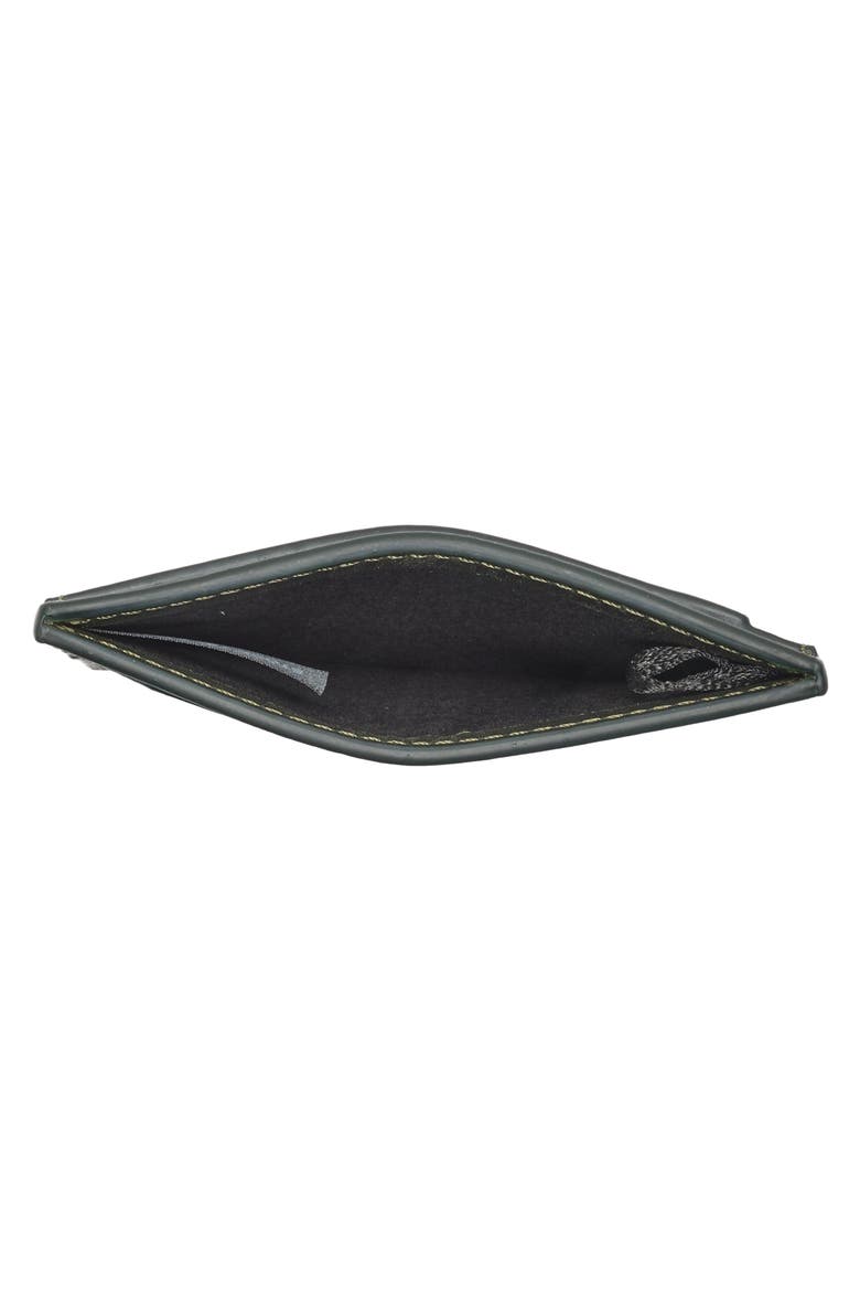 Waxy Leather Card Case, Alternate, color, OLIVE