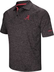 COLOSSEUM Men's Colosseum Black Alabama Crimson Tide Big & Tall Down Swing Polo