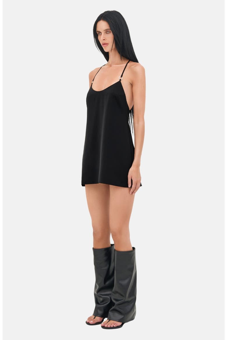 Lindsey Mini Dress, Alternate, color, Black