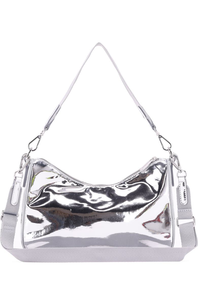 LeSportsac Small Convertible Shoulder Bag, Alternate, color, Silver Specchio