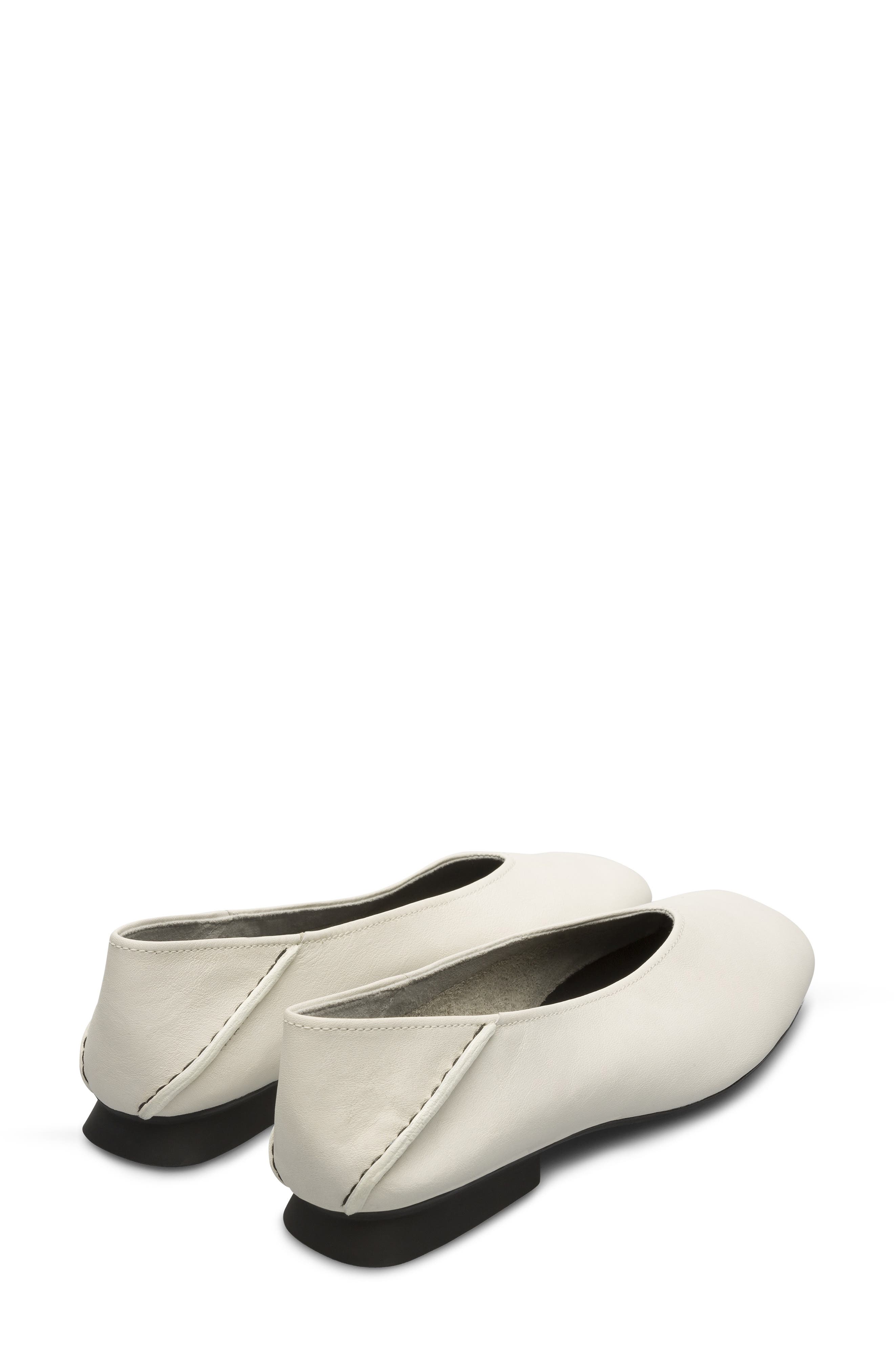 Casi Myra Ballet Flat, Alternate, color, WHITE NATURAL