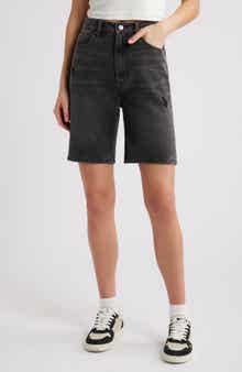 PTCL Leia High Waist Denim Bermuda Shorts