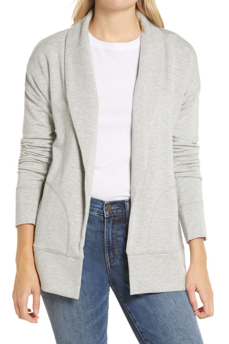 Dreamcloth Cardigan, Main, color, LIGHT GRAY HEATHER