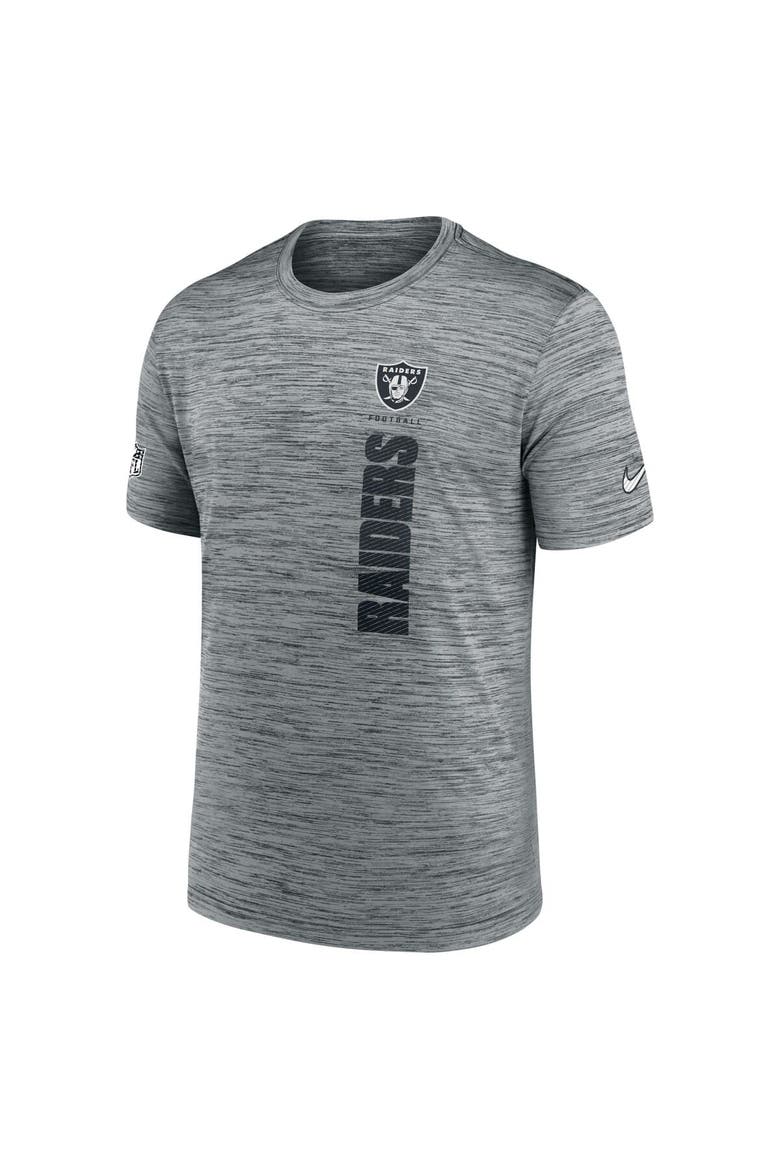 Men's Nike Gray Las Vegas Raiders 2024 Sideline Velocity Performance T-Shirt, Alternate, color, Gray