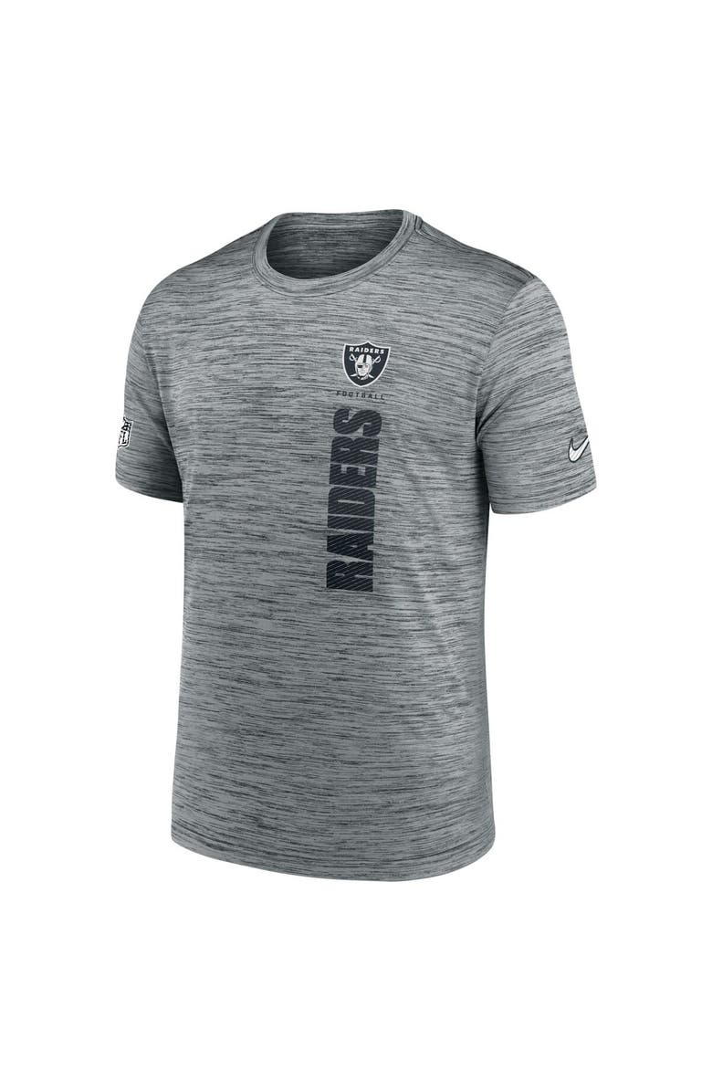 Nike Men's Nike Gray Las Vegas Raiders 2024 Sideline Velocity Performance T-Shirt, Alternate, color, Gray