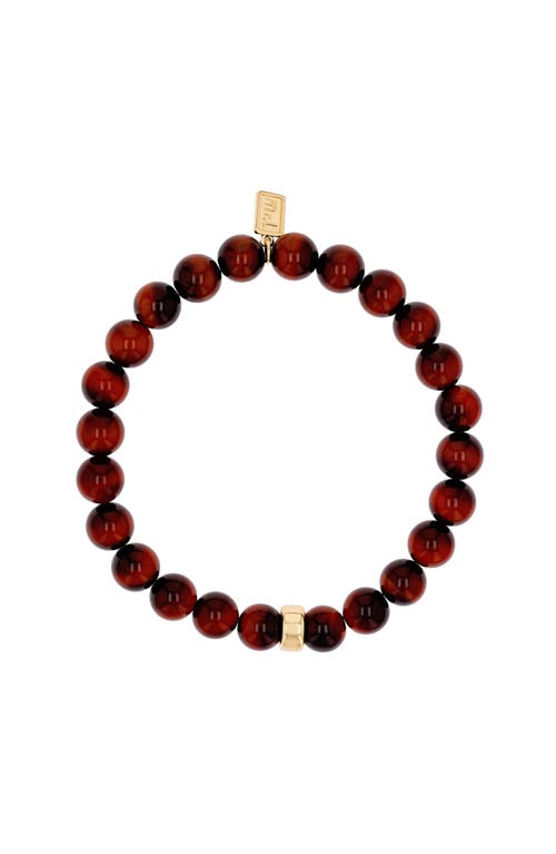 Mr Lowe By Sheryl Lowe Mr Lowe Bead Bracelet With Plain Rondelle In Multi