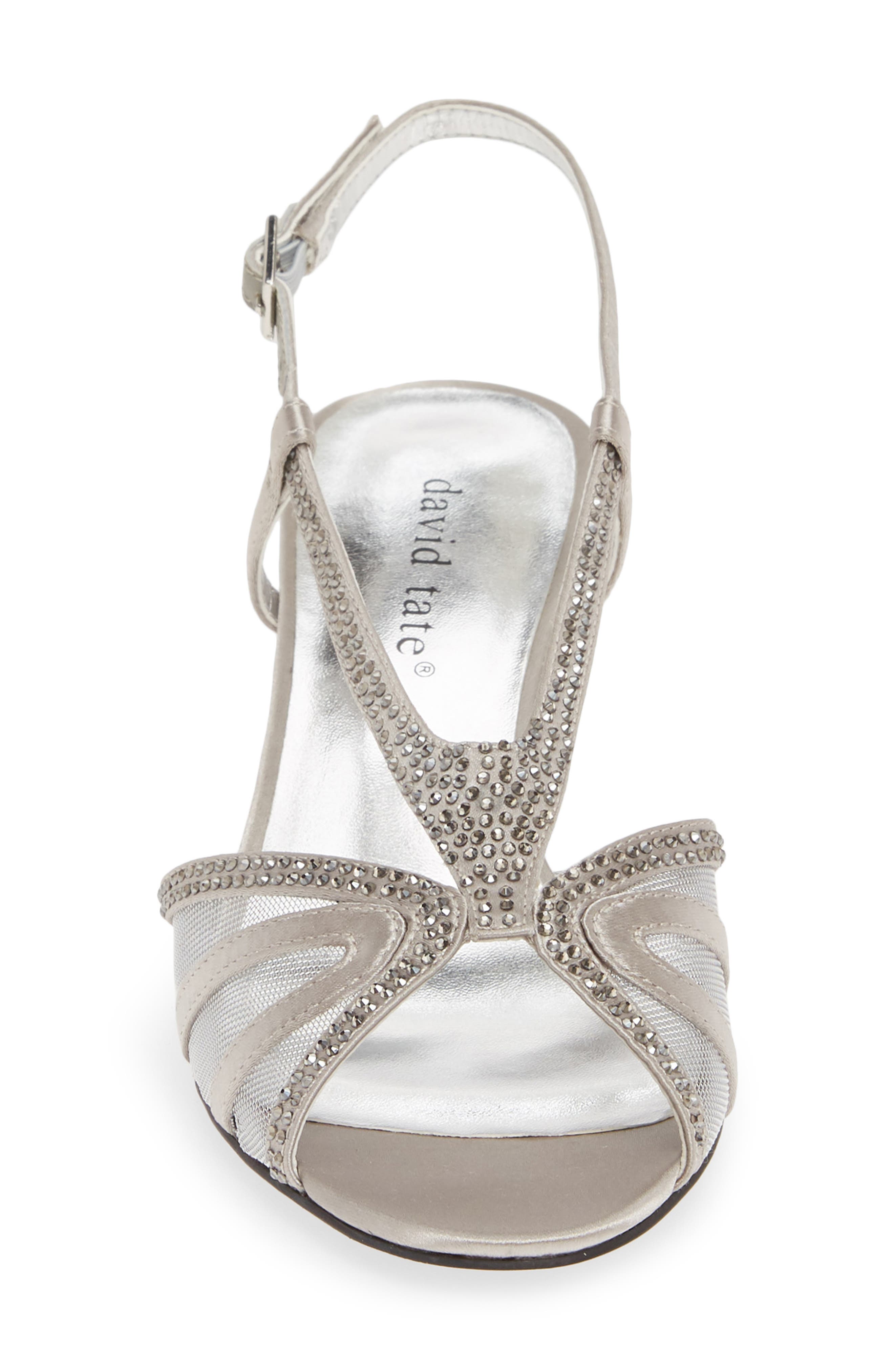 Refined Sandal, Alternate, color, SILVER SATIN